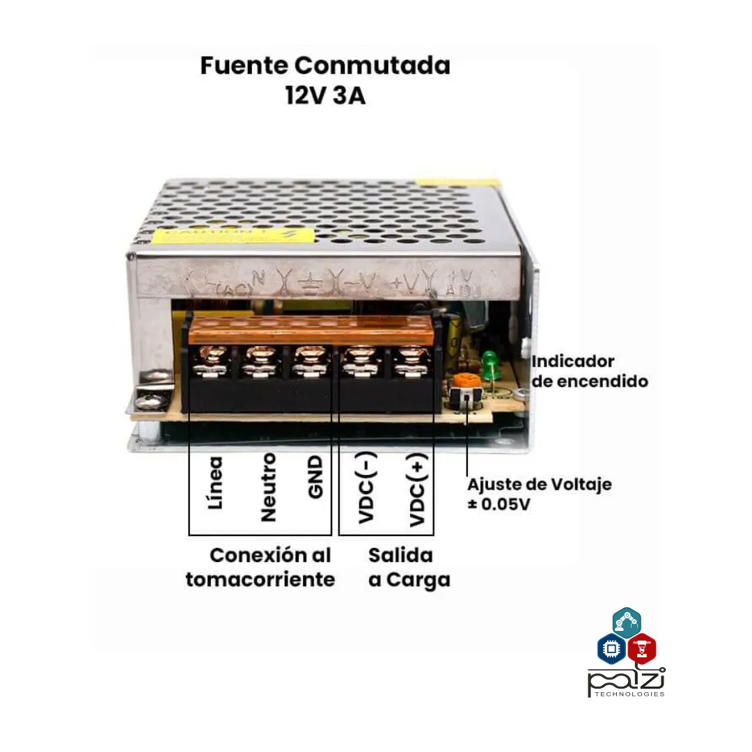 Fuente Conmutada 12V 3A