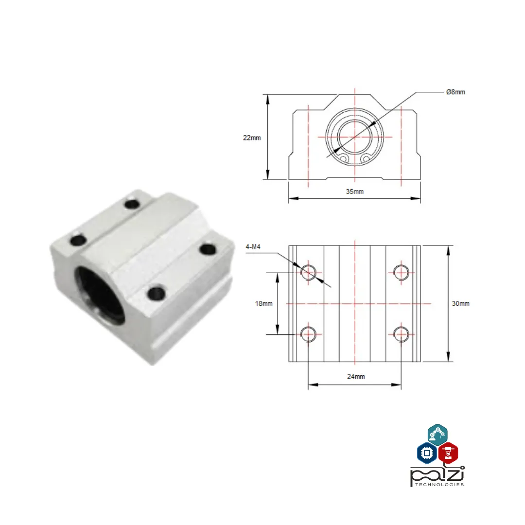 SCS8UU Rodamiento Lineal